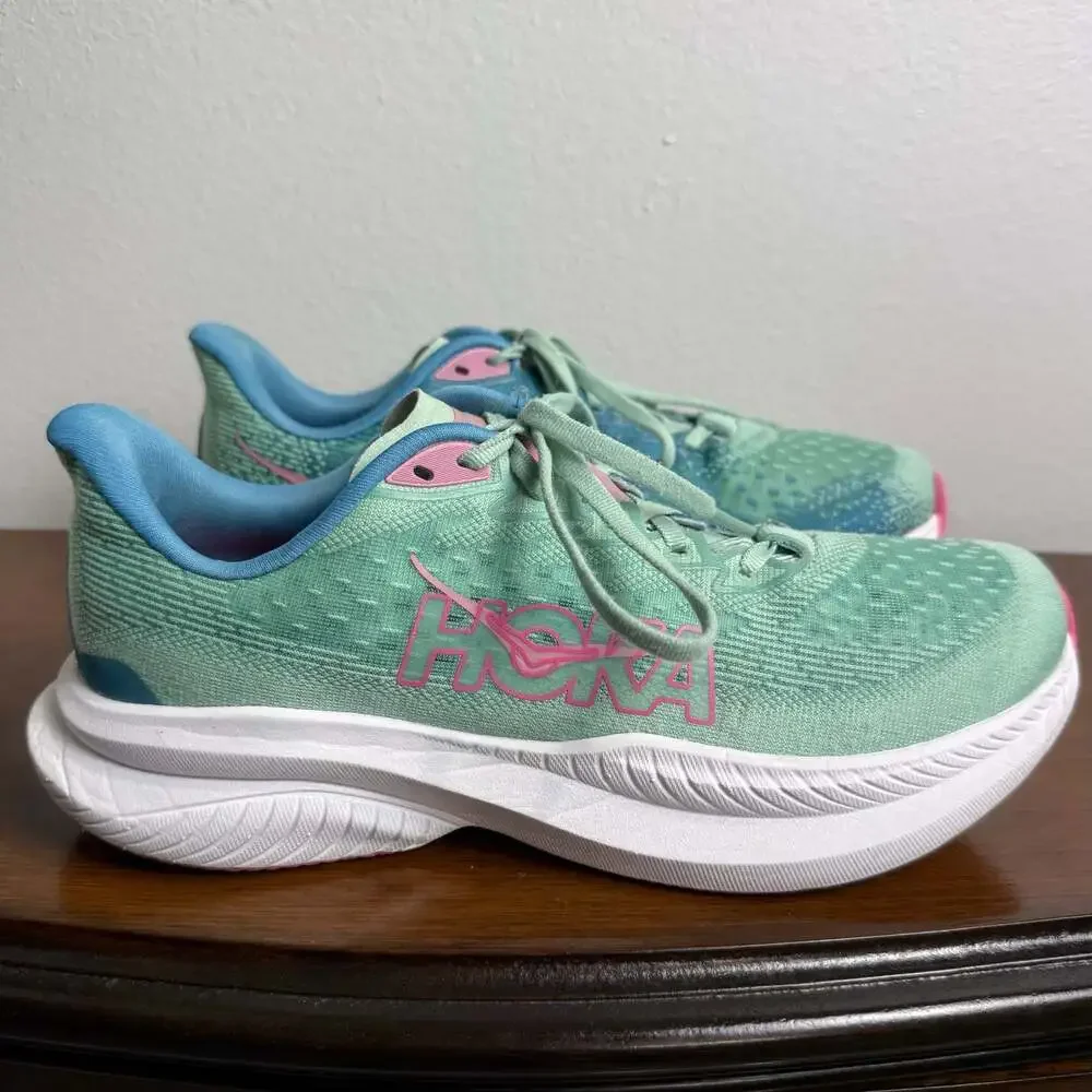 Hoka Mach 6 Jadeite/Alpine Blue Women's Running Shoes US Size 8.5B